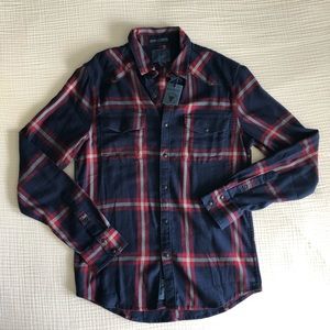 🟣Lucky brand plaid button down